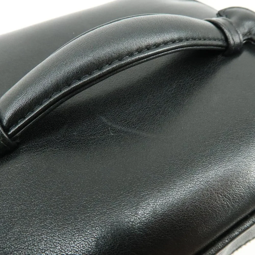 Chanel Vanity Case Lambskin Cosmetic Pouch Black
